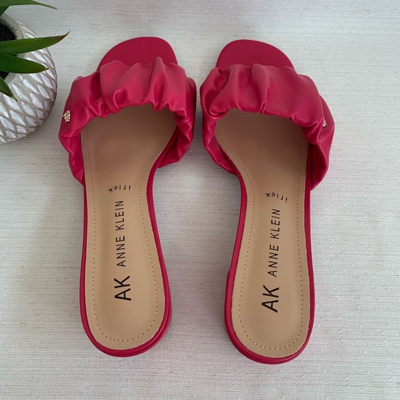 NWOT Anne Klein Ladessa Hot Pink iflex Slide Sandals Woman’s 11 - Picture 8 of 12
